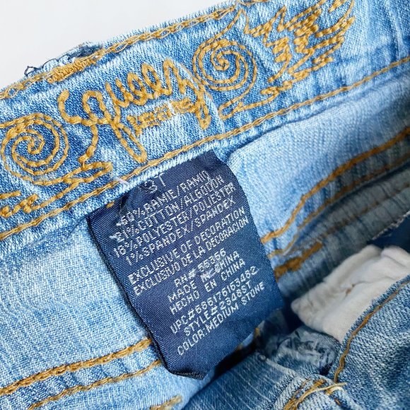 Girl Jeans Short Size 3T Embodied Jeans Light Wash - Picture 5 of 7